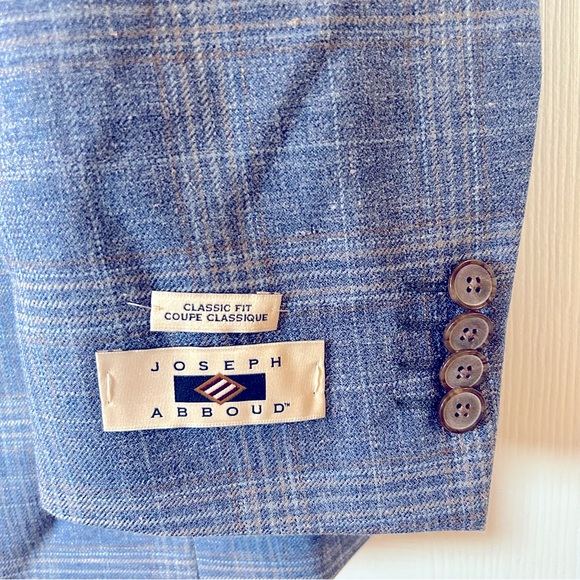 Joseph Abboud Classic Fit Plaid Soft Jacket - Picture 12 of 13